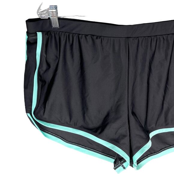 Xersion Womens Swim Shorts XXL Aqua Sea Vibrant Vacation Lined New - Picture 2 of 10